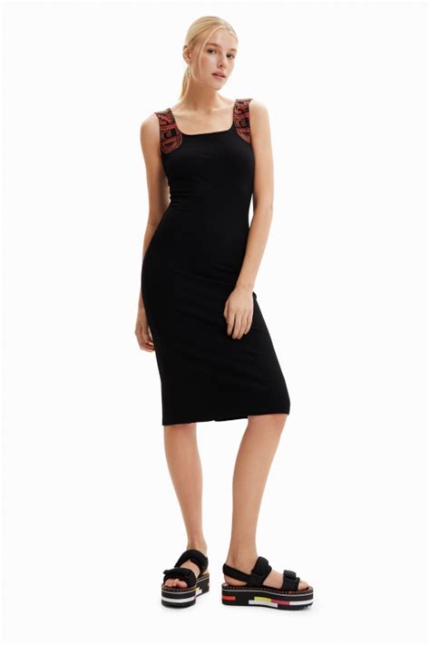 Rochie Neagra Outlet Desigual Solmar