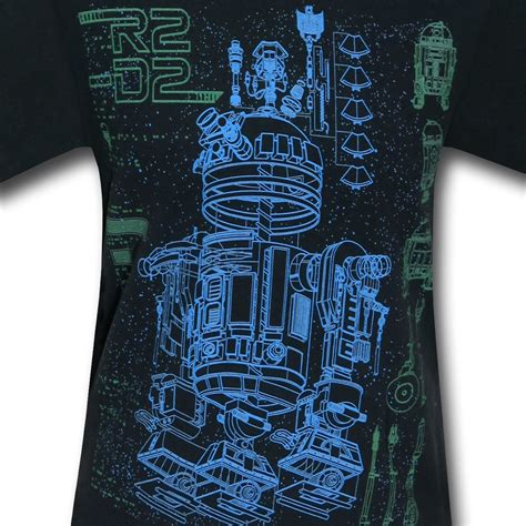 Star Wars R2d2 Schematics T Shirt