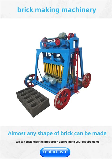 Small And Efficient Mobility Manual Brick Making Machine In Papua New