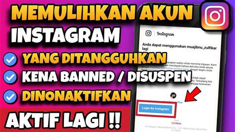 Versi Baru Cara Mengembalikan Akun Instagram Yang Disuspend