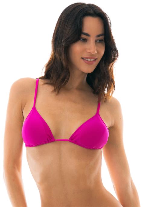 Rosa Triangel Bikini Top mit geraden Trägern Top Amaranto Arg Fixo