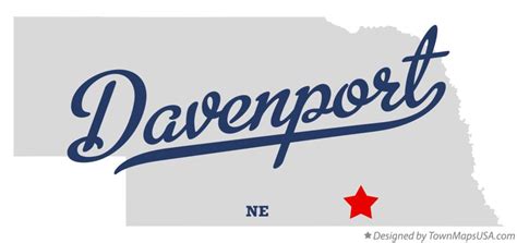 Map of Davenport, NE, Nebraska