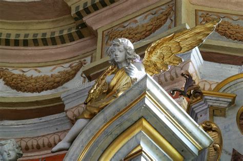 Angel On The Altar Of Our Lady Of Lourdes In The Church Of St John The