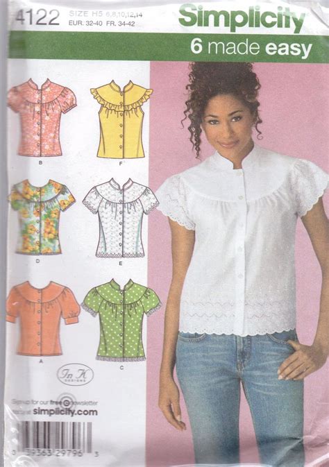 Designs Easy Blouse Patterns Free Chiafarrell