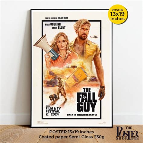 The Fall Guy Poster โปสเตอร์ภาพยนตร์ สตันท์แมนคนจริง Ryan Gosling ...