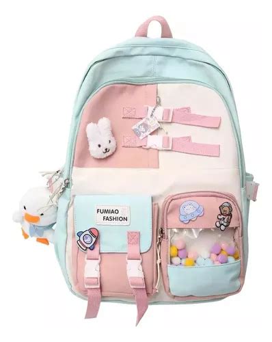 Mochila Feminina Aesthetics Teenager Hanging Bear Academy Meses Sin