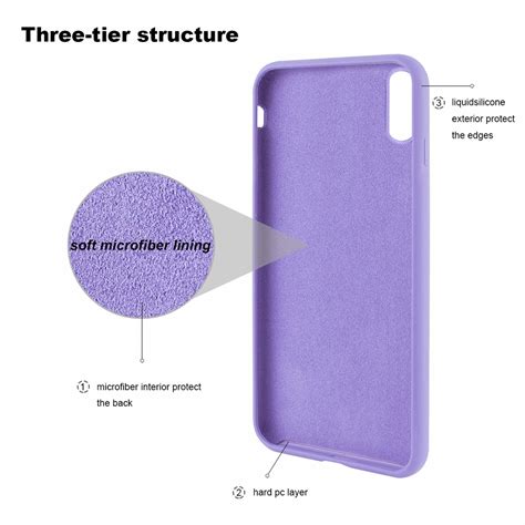 Silicone Case Iphone Xs Max Paars Phone Factory