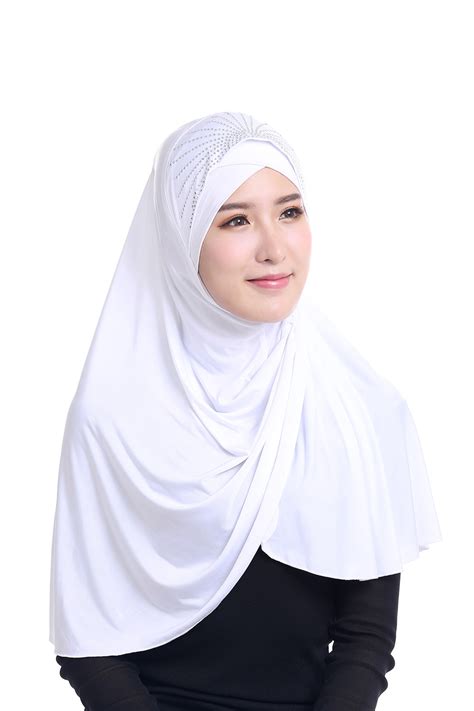 Muslim Women Hijab Full Cover Long Scarf Islamic Amira Headwrap Shawls