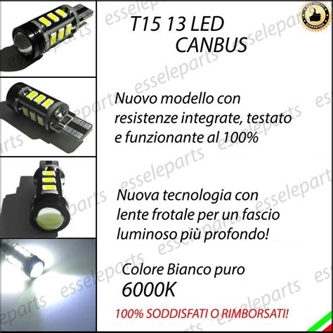 Luci Retromarcia Led Canbus Panda Iii Cross K Luce Bianca No Error