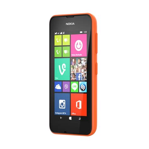 Nokia Lumia 530 Dual Sim Orange Mobile And Smartphone Nokia Sur