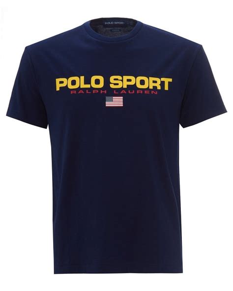 Ralph Lauren Mens Polo Sport T Shirt Cruise Navy Tee