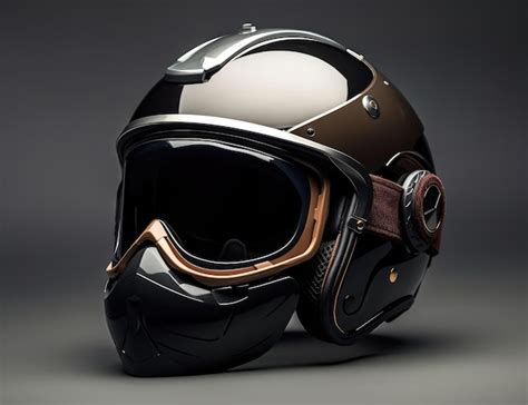 Premium Photo | The biker helmet