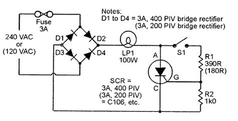 Scr Power Control Circuit Diagram Wiring Flow Line