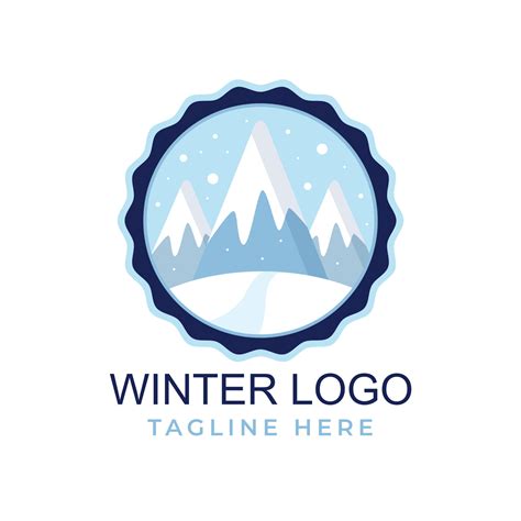 Realistic winter logo template design 14532986 Vector Art at Vecteezy