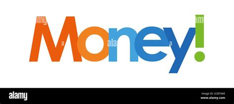 Money Text In White Background Stock Photo Alamy