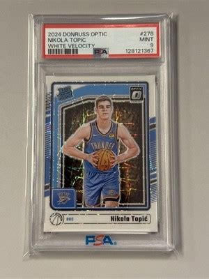 donruss optic nikola topic white velocity  psa  ebay