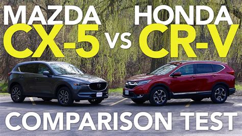 Mazda Cx Vs Honda Cr V Comparison Test Youtube