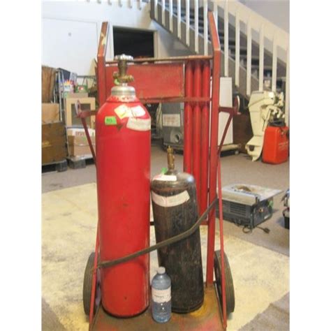 Oxygenacetylene Bottles With Cart