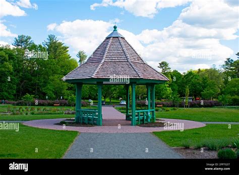 Cute Gazebo At Colonial Park Gardens In New Jersey On A Sunny Spring