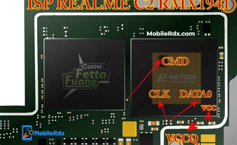 Realme 2 Pro Isp Emmc Pinout Remove User Lock Pattern And Frp Isp