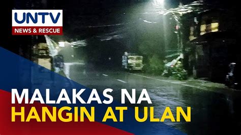 Malakas Na Hangin At Ulan Nararanasan Na Sa Central Luzon Dahil Sa