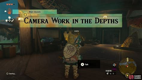 Camera Work In The Depths How To Find Robbie Zelda Tears Of The