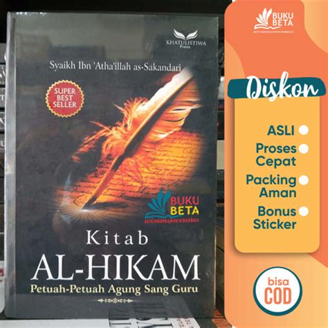 Promo Kitab Al Hikam Syaikh Ibn Atha Illah As Sakandari Kab