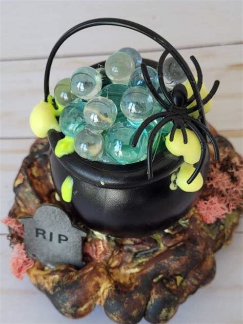 Witche's Cauldron Halloween Decor Embellishments Glow in the Dark Light ...