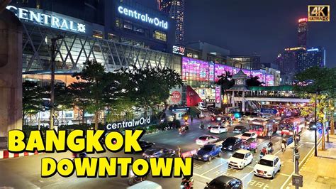 Bangkok Downtown Walking Tour The Heart Of Bangkok City Bangkok Thailand 4k Youtube