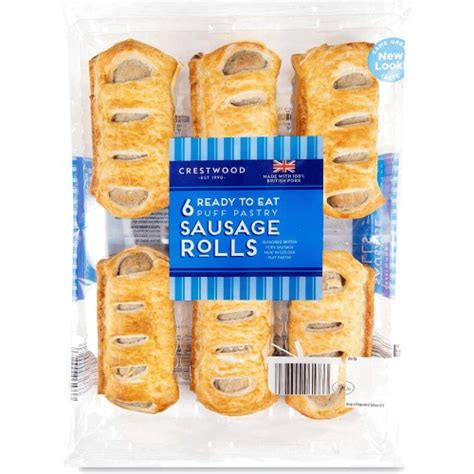 Crestwood Ready To Eat Puff Pastry Sausage Rolls X G Compare