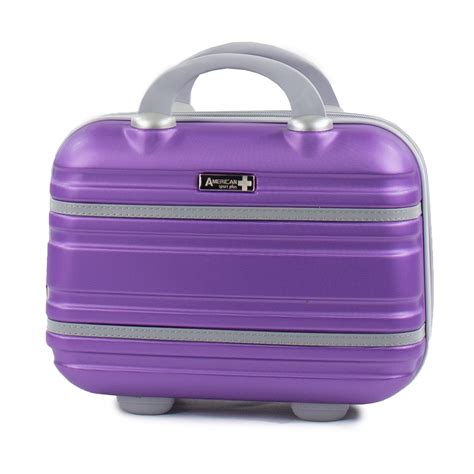 Varsity 11 Cosmetic Hardside Vanity Case Purplegrey