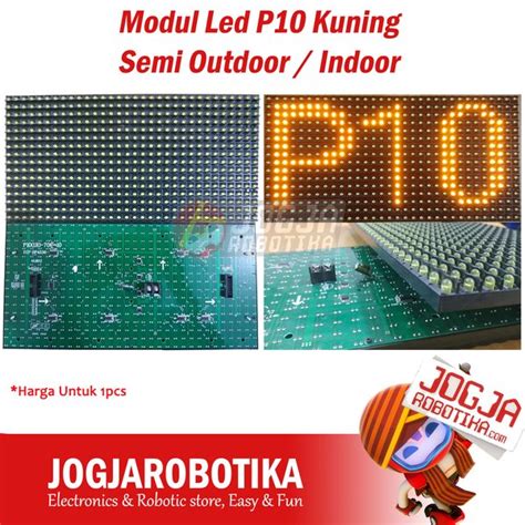 Jual Modul Led P10 Kuning Semi Outdoor Untuk Running Text Di Lapak