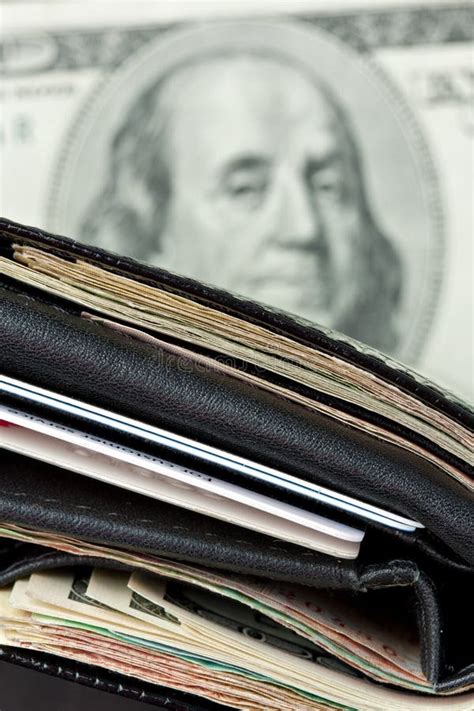 wallet full  money stock photo image  leather finances