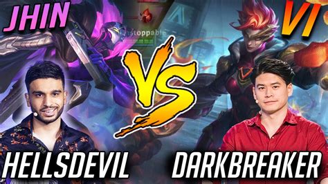 Wild Rift Darkbreaker Vi Vs Hellsdevil Jhin Content Creator Battle