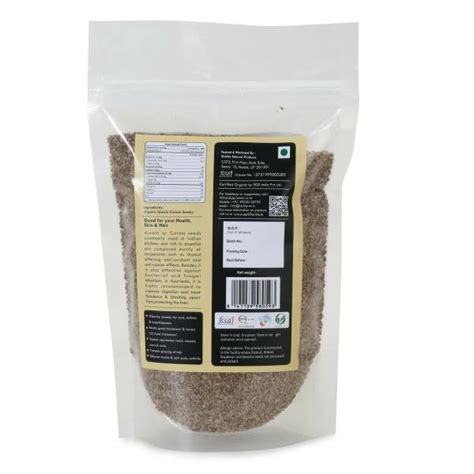 SONI FARMS Organic Ajwain Whole Carom Seeds Bishop S Weed 500 Gm