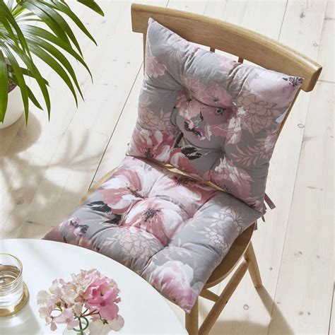 Dramatic Floral Seat Pad Pair Ideal Textiles