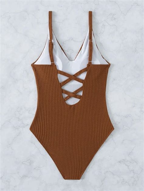 Solid Color Sexy One Piece Swimsuit Bikini On Luulla