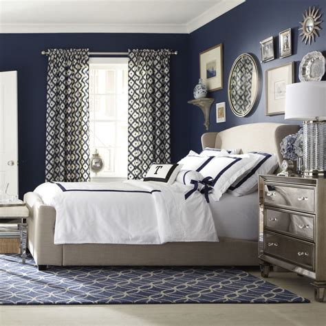 30+ Navy Blue Bedroom Ideas – DECOOMO