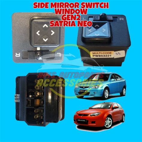 ORIGINAL Proton Side Mirror Switch For Proton Satria Neo Gen2 Preve