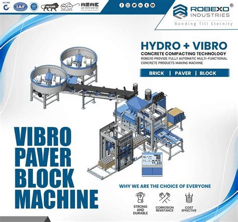 Concrete Interlocking Paver Block Making Machine Automation Grade