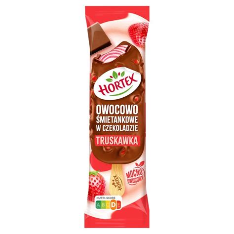 Hortex Lody Owocowo Mietankowe W Czekoladzie Truskawka Ml