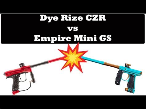 Empire Mini GS Vs Dye CZR Shooting And Comparison Beginner Paintball