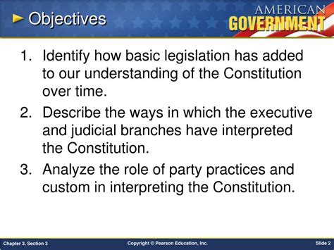 PPT Chapter 3 The Constitution Section 3 PowerPoint Presentation