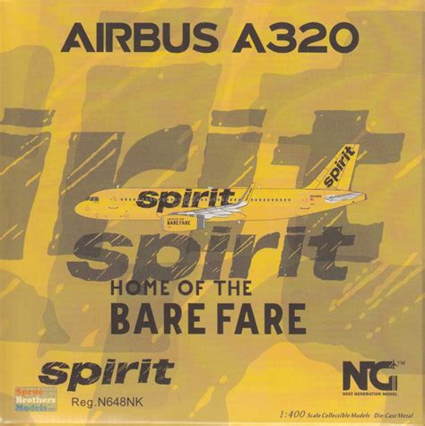 Ngm15036 1400 Ng Model Spirit Airlines Airbus A320 200 Reg N648nk