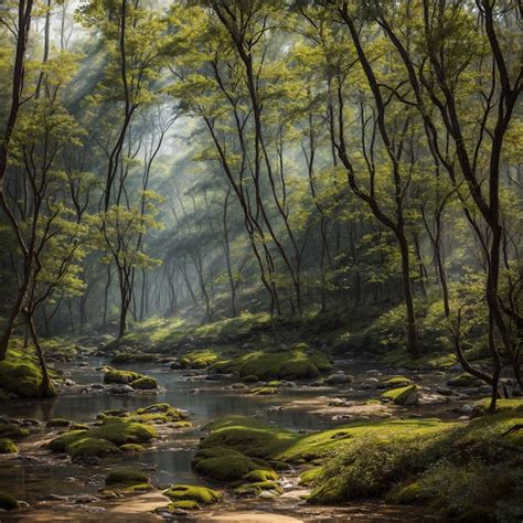 Peaceful Scenery Forest