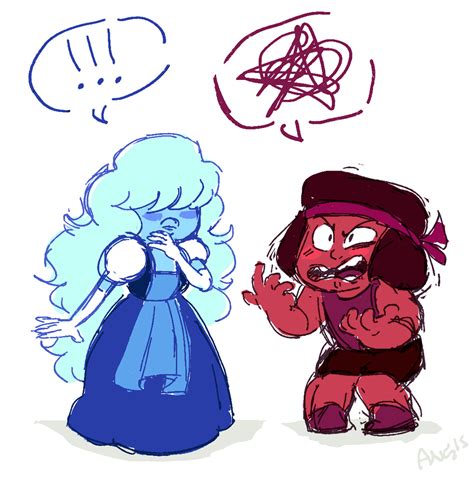 ruby and sapphire by Atherist on DeviantArt