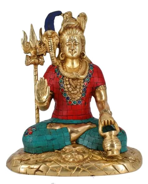 Statue Du Seigneur Shiv Fabriqu E La Main En Laiton L Gant Shiva