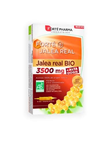 Comprar FORTÉ Jalea Real BIO 3500 mg 10 Ampollas de 15 ml a precio de