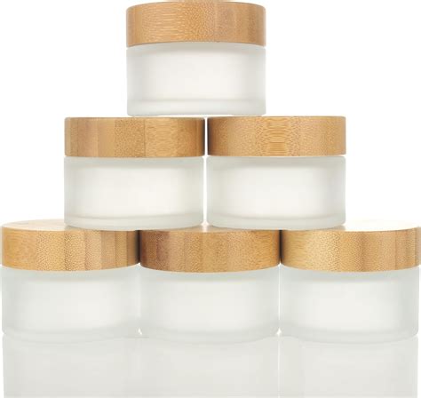 Amazon COSIDEA 6pcs Empty 1 7 OZ 50g Round Frosted Glass Jars With