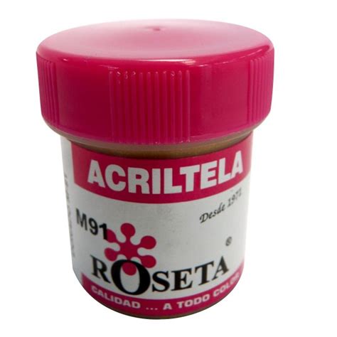 Acriltela Roseta Dorado Metalizado M Ml